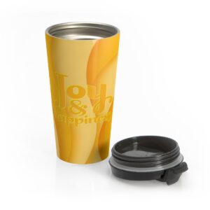 MOODUBLES Joy & Happiness Yellow Stainless Steel Travel Mug