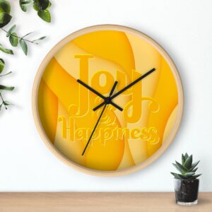 MOODUBLES Joy & Happiness Yellow 10" Clock