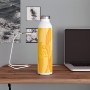 MOODUBLES Joy & Happiness Yellow Slim Water Bottle