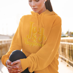 MOODUBLES Joy & Happiness Dark Yellow Hoodie Unisex