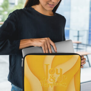 MOODUBLES Joy & Happiness Yellow Laptop Sleeve 13"