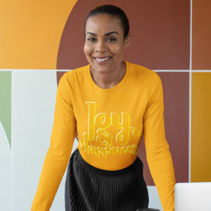 MOODUBLES Joy & Happiness Dark Yellow Long Sleeve Tee