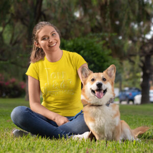 MOODUBLES Joy & Happiness Yellow T-shirt Short Sleeves