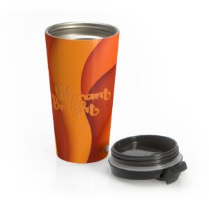 MOODUBLES Vibrant & Bright Orange Stainless Steel Travel Mug