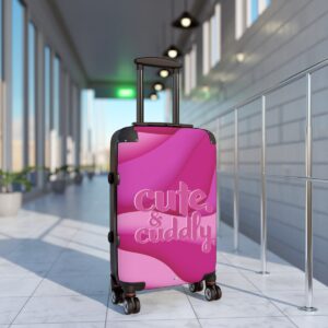 MOODUBLES Cute & Cuddly Pink Small Suitcase