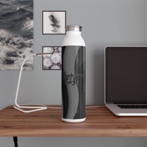 MOODUBLES Mysterious & Dark Black Slim Water Bottle