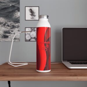 MOODUBLES Passionate & Hot Red Slim Water Bottle