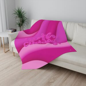 MOODUBLES Cute & Cuddly Pink Sherpa Blanket 50x60