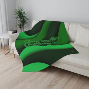 MOODUBLES Charismatic & Genuine Green Sherpa Blanket 50x60