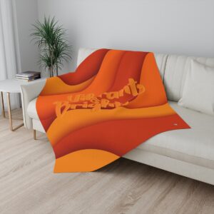 MOODUBLES Vibrant & Bright Orange Sherpa Blanket 50x60