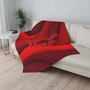 MOODUBLES Passionate & Hot Red Sherpa Blanket 50x60