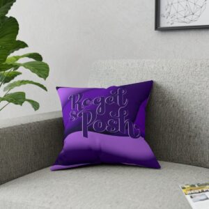MOODUBLES Regal & Posh Purple Broadcloth Pillow 16x16