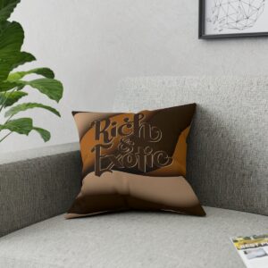 MOODUBLES Rich & Exotic Brown Broadcloth Pillow 16x16