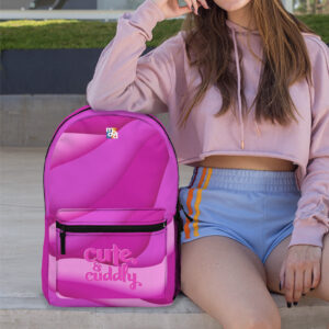 MOODUBLES Cute & Cuddly Pink Backpack