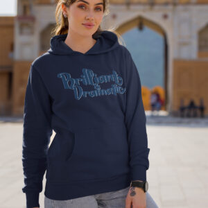 MOODUBLES Brilliant & Dramatic Dark Blue Hoodie Unisex