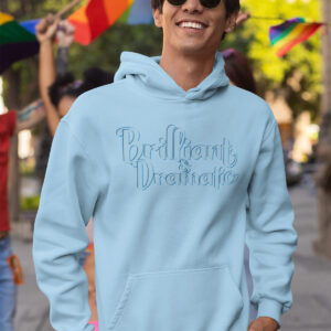 MOODUBLES Brilliant & Dramatic Light Blue Hoodie Unisex