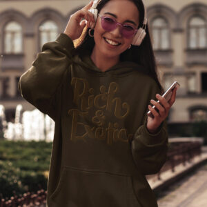 MOODUBLES Rich & Exotic Dark Brown Hoodie Unisex