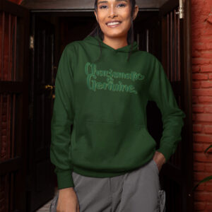 MOODUBLES Charismatic & Genuine Dark Green Hoodie Unisex