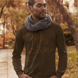 MOODUBLES Rich & Exotic Dark Brown Long Sleeve Tee