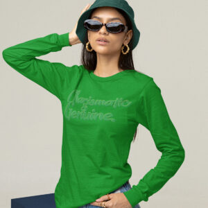 MOODUBLES Charismatic & Genuine Green Long Sleeve Tee