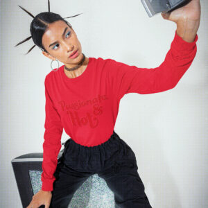 MOODUBLES Passionate & Hot Red Long Sleeve Tee