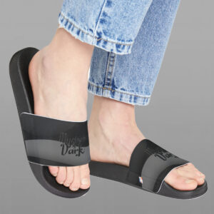 MOODUBLES Mysterious & Dark Black Women's Sized Slide Sandals