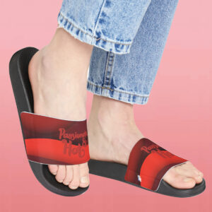 MOODUBLES Passionate & Hot Red Women's Sized Slide Sandals
