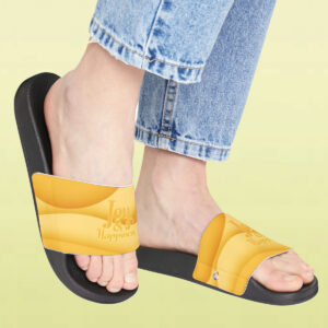 MOODUBLES Joy & Happiness Wavy Yellow Women's Slides