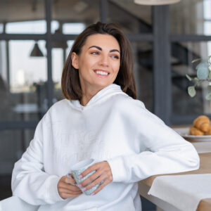 MOODUBLES Pure & Heavenly White Hoodie