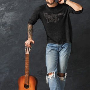 Mysterious & Dark Black Long Sleeve Tee