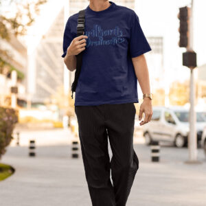 MOODUBLES Brilliant & Dramatic Dark Blue T-shirt Short Sleeves