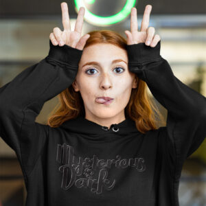 MOODUBLES Mysterious & Dark Black Hoodie Unisex
