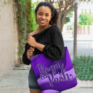 MOODUBLES Regal & Posh Purple Tote Bag