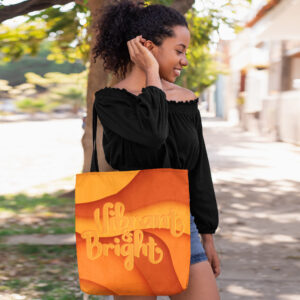 MOODUBLES Vibrant & Bright Orange Tote Bag