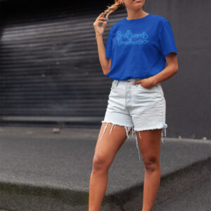 MOODUBLES Brilliant & Dramatic Blue T-shirt Short Sleeves